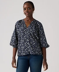 Levi's Juniors' Phoebe V-Neck Blouse