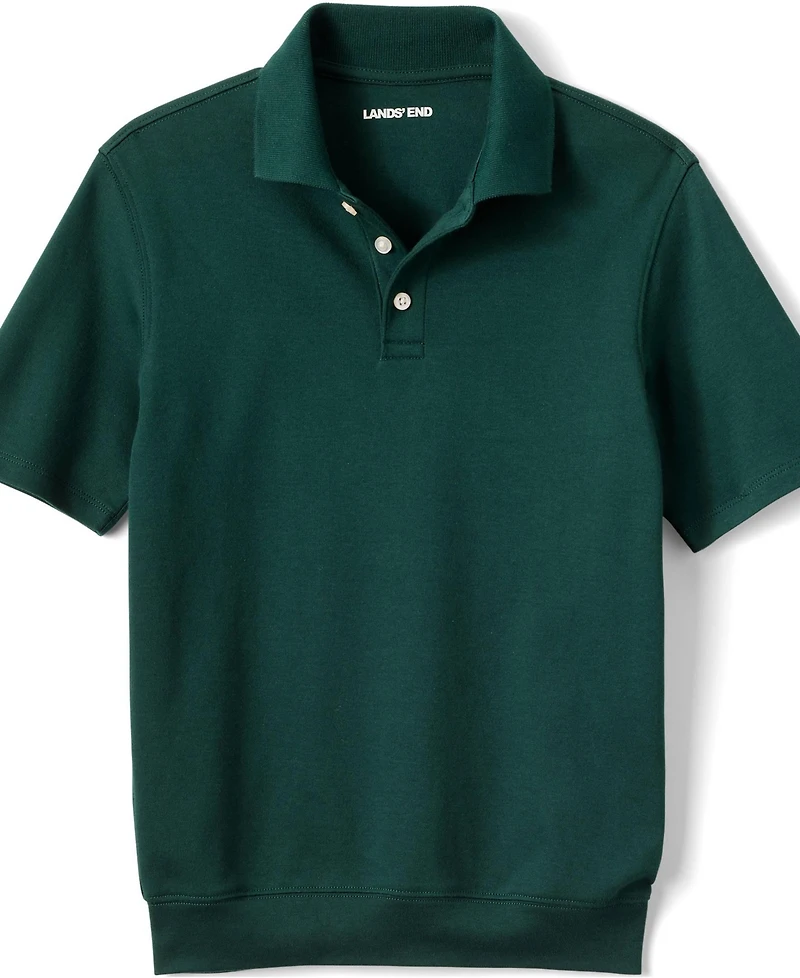 Lands' End Girls Short Sleeve Banded Bottom Polo Shirt