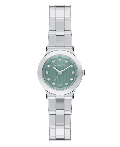 Michael Kors Women's Billie Three-Hand Rose Silver-Tone Stainless Steel Watch, 26mm