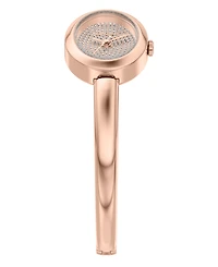 Michael Kors Women's Maude Three-Hand Rose Gold-Tone Stainless Steel Watch, 21mm