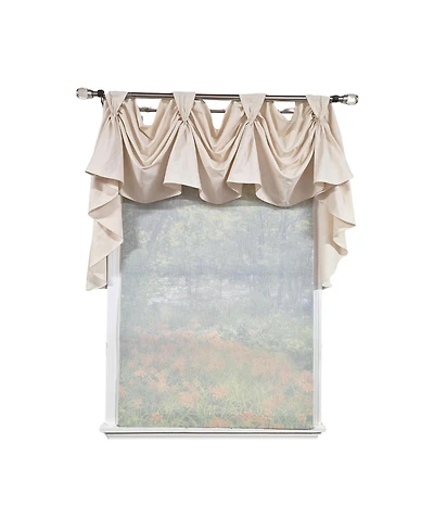 Rlf Home Soft Duck 3-s Victory 100% Cotton Tab Top Swag Window Curtain 54" x 25"
