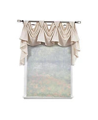 Rlf Home Soft Duck 3-s Victory 100% Cotton Tab Top Swag Window Curtain 54" x 25"