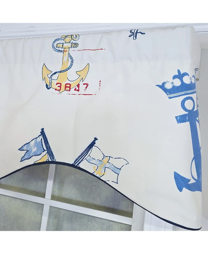 Rlf Home Ralph Lauren Navigator Cornice Rod Pocket Lined Window Valance