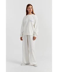 Chinti & Parker Women's Peanuts Athletics Graphic Cotton Sweatshirt