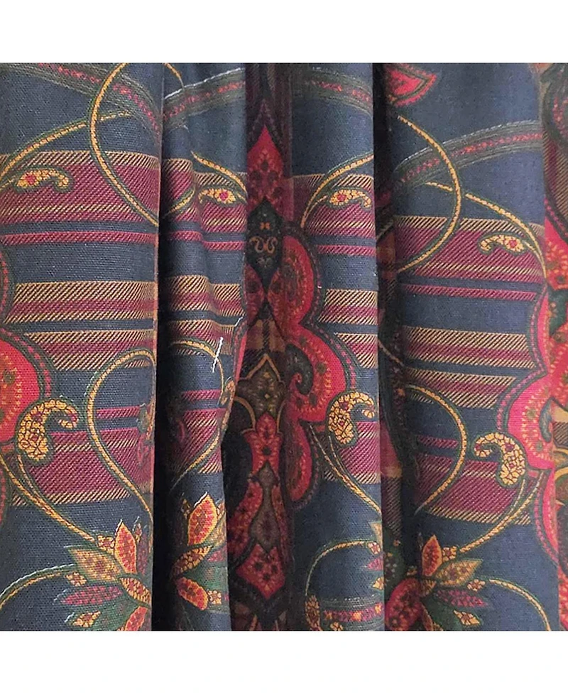 Rlf Home Espadas 100% Cotton Rod Pocket Window Curtain set of 2 Panels