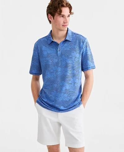 Tommy Bahama Men's Costa Wave Twilight Canopy Polo Shirt