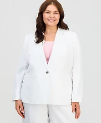 Kasper Plus Notch Collar Jacket