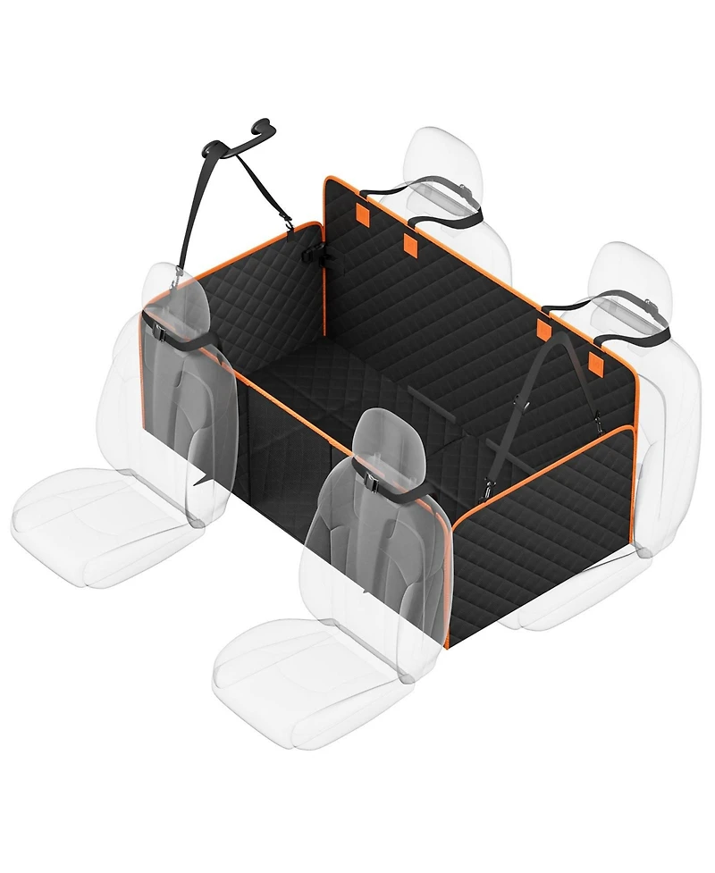 Cozito Waterproof Dog Car Seat Cover for Back Seat, 51.2 x 27.6 in, 600D Heavy-Duty Protection for Suv