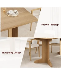 gaomon Kitchen Large Dining Table for 6 Farmhouse Kitchen Table for Dining Room, Home Office, Living Room