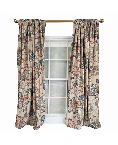 Rlf Home Silvia 100% Cotton Rod Pocket Window Curtain set of 2 Panels