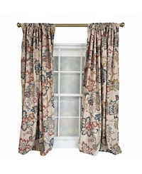 Rlf Home Silvia 100 Cotton Rod Pocket Window Curtain Set Of 2 Panels