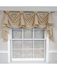 Rlf Home Colburn 3-s Victory 100% Cotton Tab Top Swag Window Curtain 54" x 25"