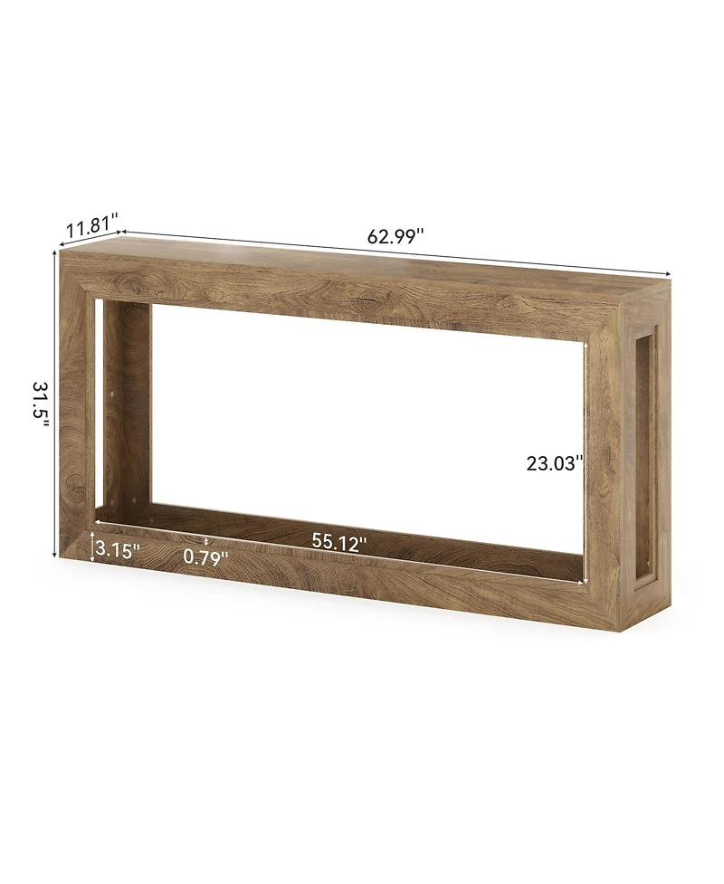Tribesigns 63-Inch Narrow Console Table, Long Couch Table Behind Sofa, Modern Entryway Table for Hallway, Living Room, Entrance, Foyer