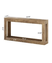 Tribesigns 63-Inch Narrow Console Table, Long Couch Table Behind Sofa, Modern Entryway Table for Hallway, Living Room, Entrance, Foyer