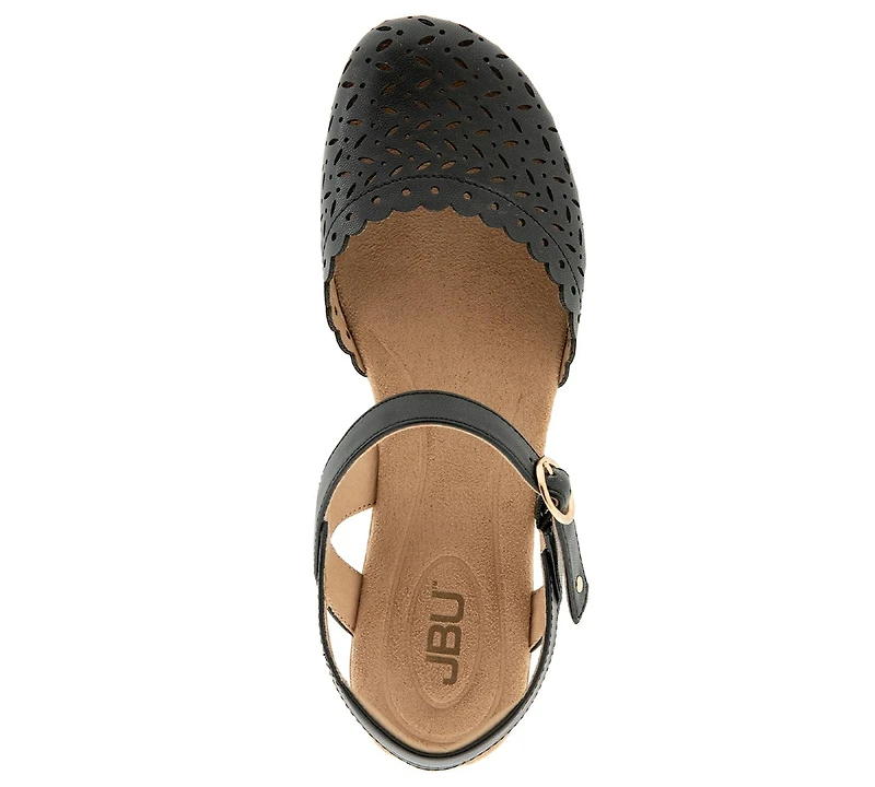 Jbu Women's Vinya Round Toe Wedge Sandals