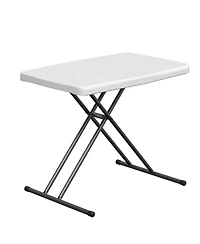 Folding Table 30 Inch Small Desk Adjustable Height Tv Tray for Laptop Couch Camping