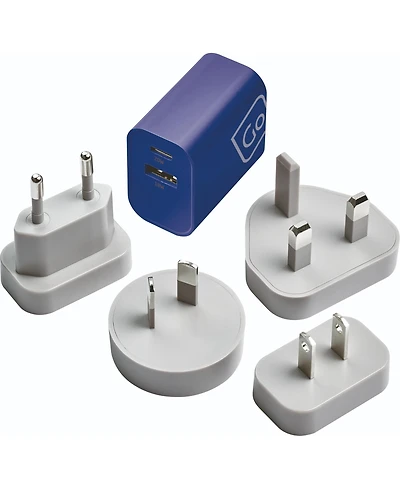 Go Travel Worldwide Usb-a and Usb-c Travel Wall Charger