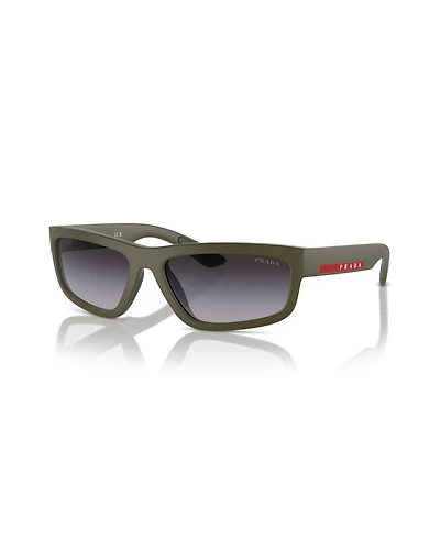 Prada Linea Rossa Men's Rectangle Sunglasses
