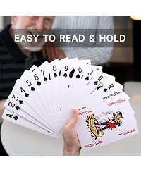 Gse Games & Sports Expert 5"x7" Jumbo Playing Cards, Giant Playing Cards, Oversized Extra Large Card Game for Kids & Seniors