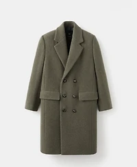 Mango Women's Double-Breasted Wool Coat