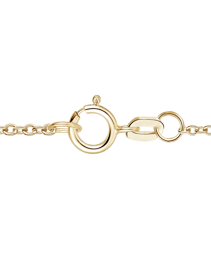 Macy's Lab-Grown Ruby (1.1 ct. t.w.) and White Sapphire (0.03) Heart Pendant Necklace in 14k Gold Over Sterling Silver (Also Available in Amethyst)