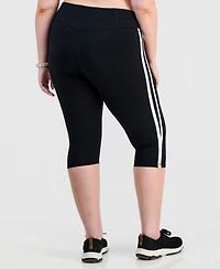Id Ideology Plus Studio Side-Stripe Cropped Leggings, Macy's Exclusive