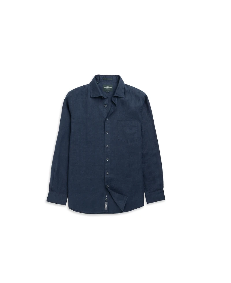 Rodd Gunn Men's Coromandel Linen Long Sleeve Slim Fit Shirt