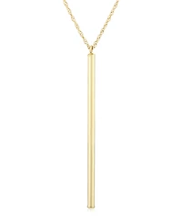 Macy's Bar Drop Pendant Necklace in 14k Yellow Gold