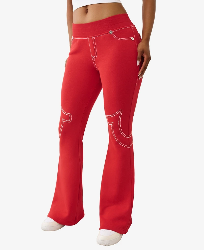 True Religion Women's Anniversary Big T Flare Pants