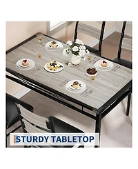 Gaomon Kitchen Table Home Dining Table Set For Wood Kitchen Table for Dining Room, Home Office