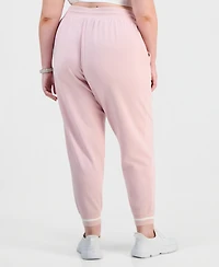 Id Ideology Plus Ribbed Fleece Ankle Jogger Pants, Macy's Exclusive