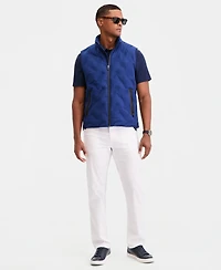 Alfani Men's Welded Alfatech Contrast-Trim Full-Zip Vest, Macy's Exclusive