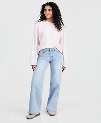 Madden Girl Women's Bow-Embroidery Ultra 90s Jeans