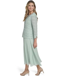 Jessica Howard Petite 3/4-Length Sleeve Jacket Dress