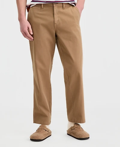 Sun + Stone Men's Cotton-Blend Relaxed Chino Pants, Macy's Exclusive