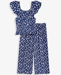 Epic Threads Girls' 5-20 Spotted Floral-Print Top & Pants, 2-Piece Set, Macy's Exclusive
