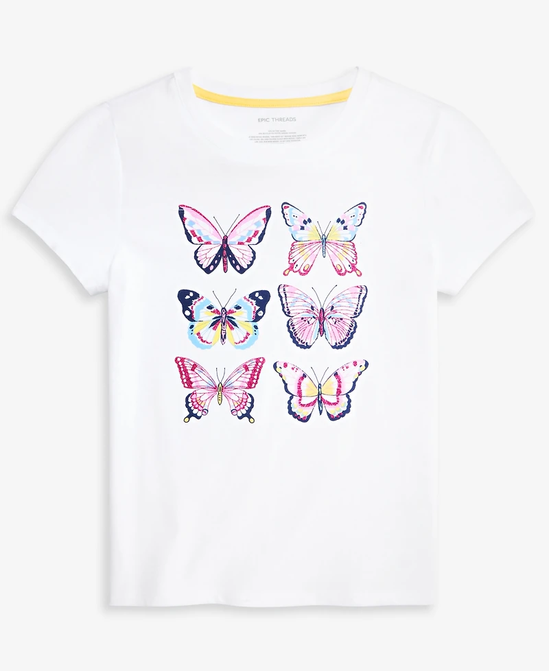Epic Threads Girls' 5-20 Butterflies T-Shirt, Macy's Exclusive