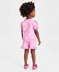Epic Threads Toddler Girls' 12M-5T Flowers Sweater & Shorts, 2-Piece Set, Macy's Exclusive