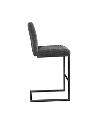 Streamdale Furniture Speckled Gray Tufted Bar Stool - 2 Sets