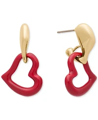 kate spade new york Cubic Zirconia Amour Enamel Drop Earrings