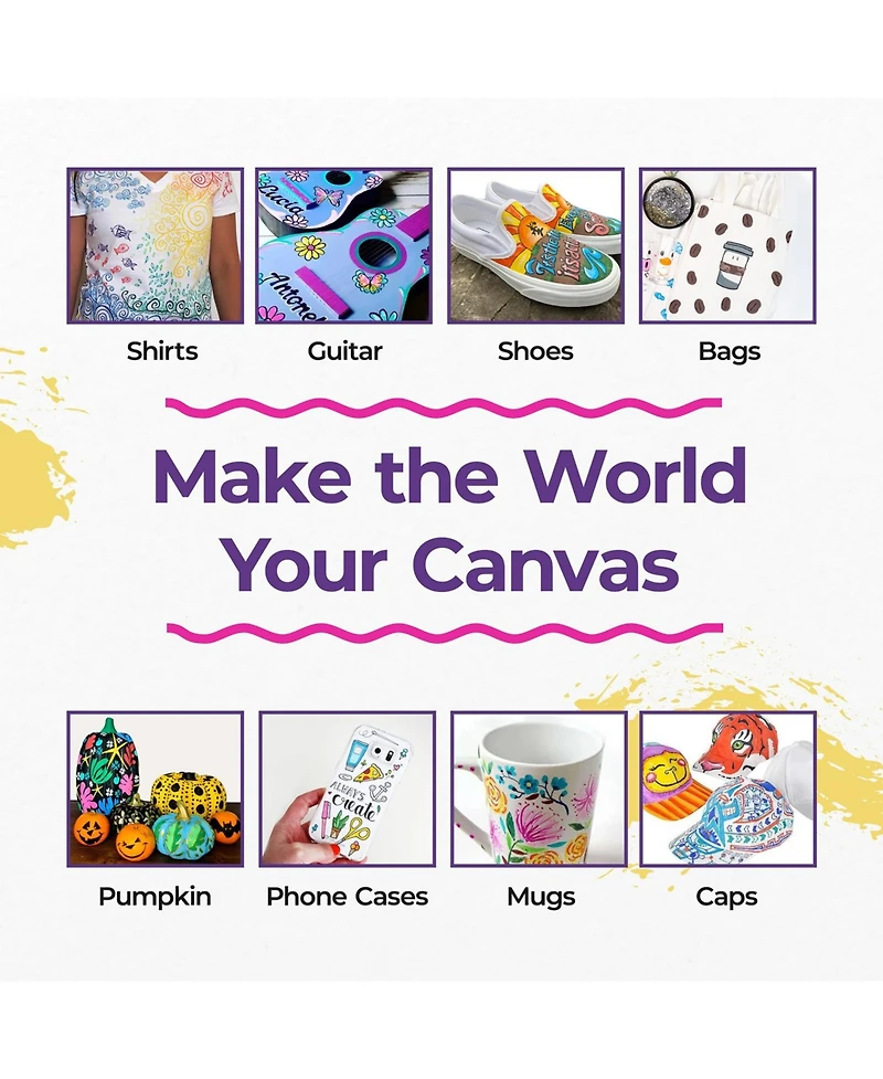 Pintar Pastel Acrylic Paint Pens - Extra Fine Tip Brush Pens & Fabric Markers for Drawing & Art Supplies - Acrylic Paint Markers