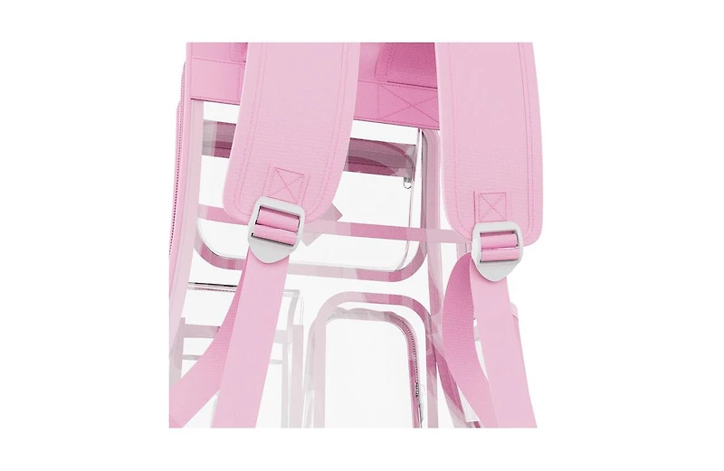 Contixo Clear Backpack for Kids & Adults, Stadium & School Approved, Waterproof Pvc Bookbag, 16.9"H x 13.7"L x 6.6"W