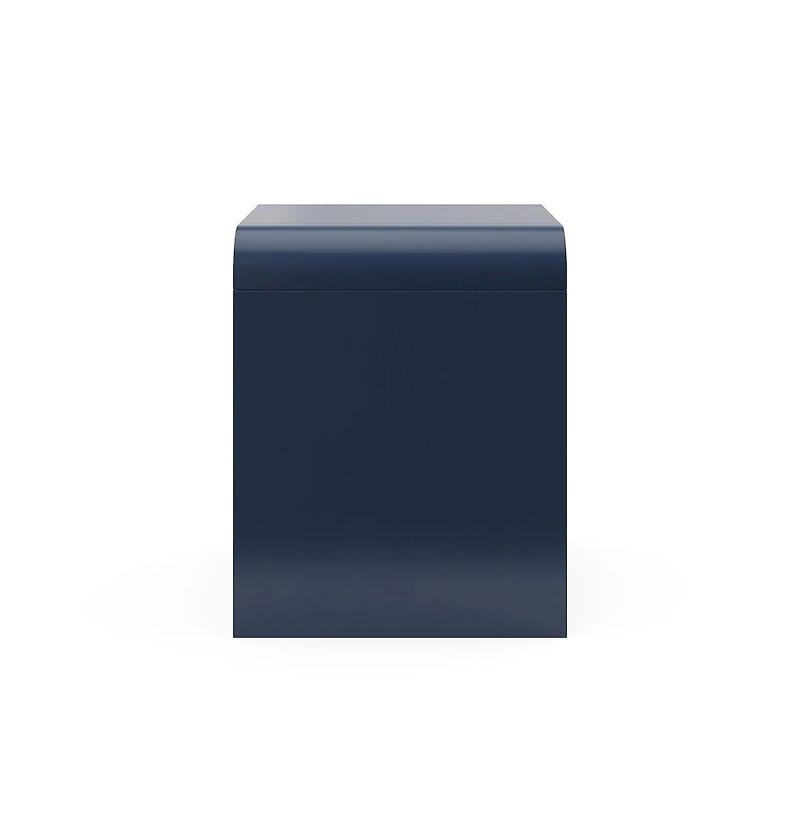 Storkcraft Next Santos 2-Drawer Nightstand (Midnight Blue with Brown)