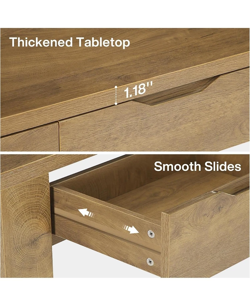 Tribesigns Console Table with 3 Drawers, 67-Inch Long Sofa Table Behind The Couch with Storage Shelf, Narrow Farmhouse Entryway Furniture