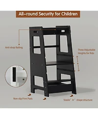Streamdale Furniture Adjustable Standing Tower Learning Stool for Kids