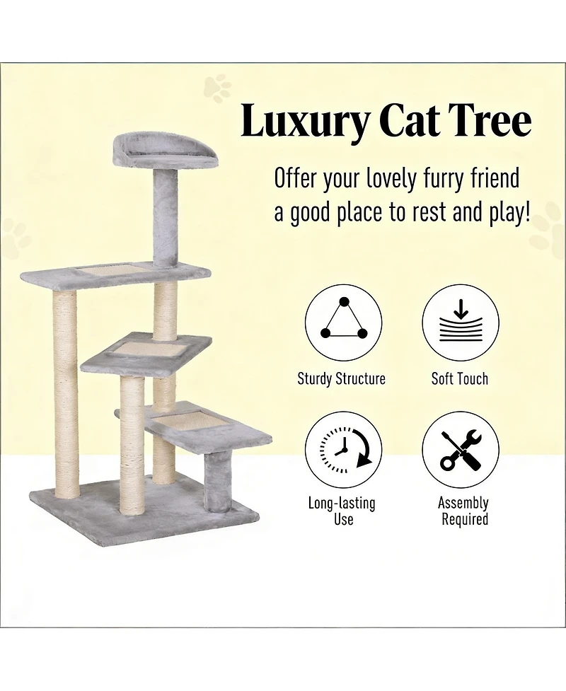 Zeus & Ruta Revolving Stair Cat Activity Tower