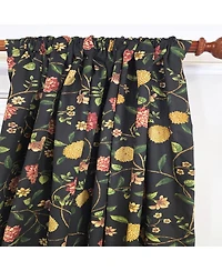 Rlf Home NightFall 100% Cotton Rod Pocket Window Curtain set of 2 Panels