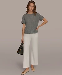 Donna Karan Weekend Women's Striped Short-Sleeve T-Shirt