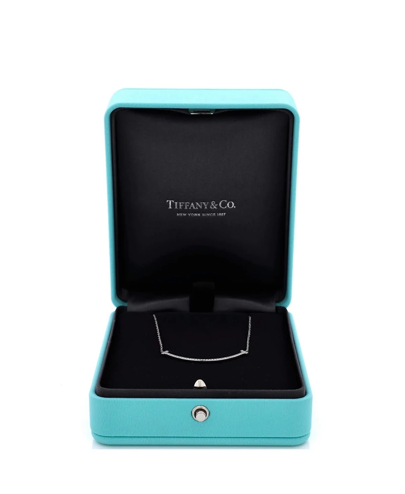 Pre-Owned Tiffany & Co T Smile Pendant Necklace