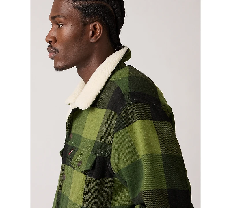 Levi's Men's Relaxed Fit Plaid Trucker Jacket